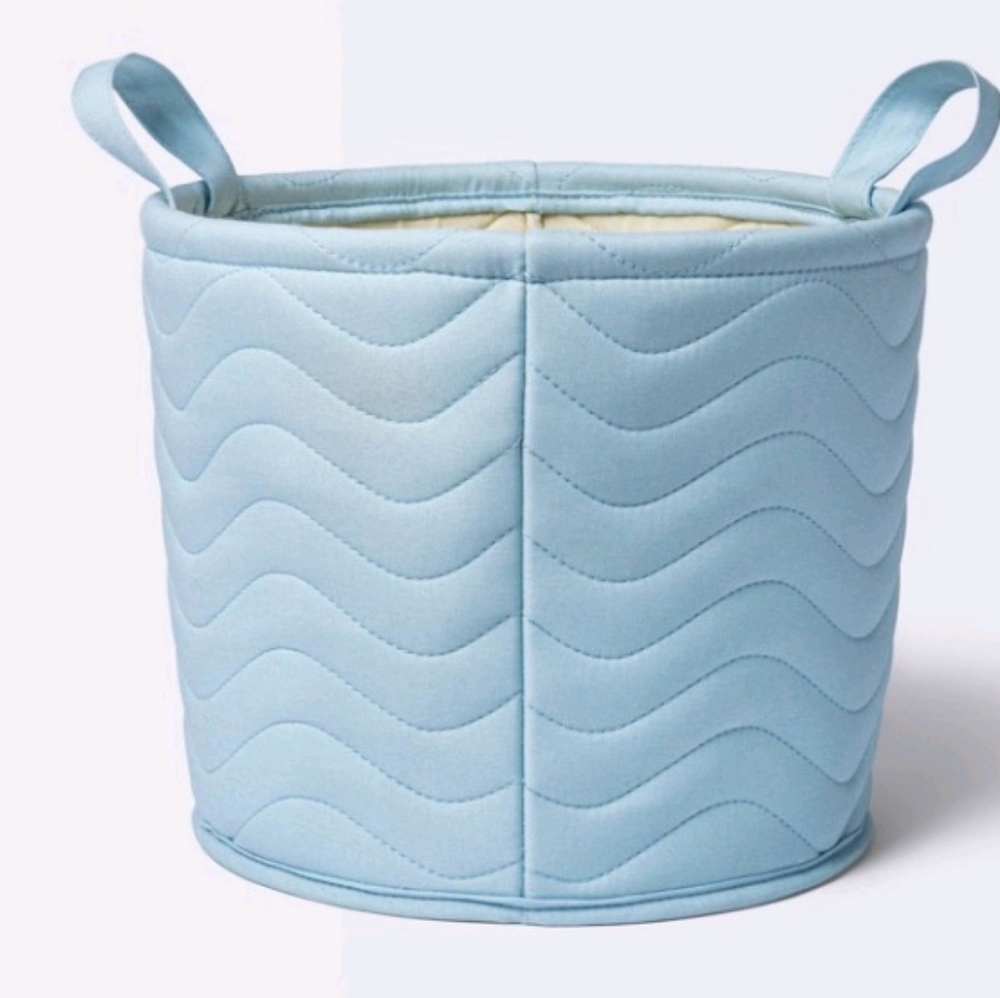 Quilted Fabric Med. Storage Basket